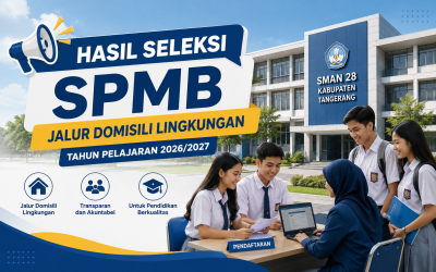 Pengumuman Hasil Seleksi SPMB Jalur Domisili Lingkungan Tahun Pelajaran 2026/2027