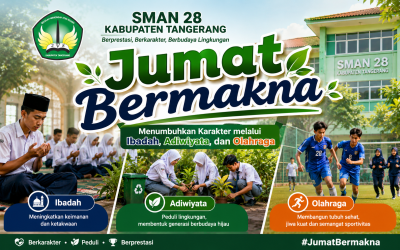 Jumat Bermakna di SMAN 28 Kabupaten Tangerang: Menumbuhkan Karakter melalui Ibadah, Adiwiyata, dan Olahraga